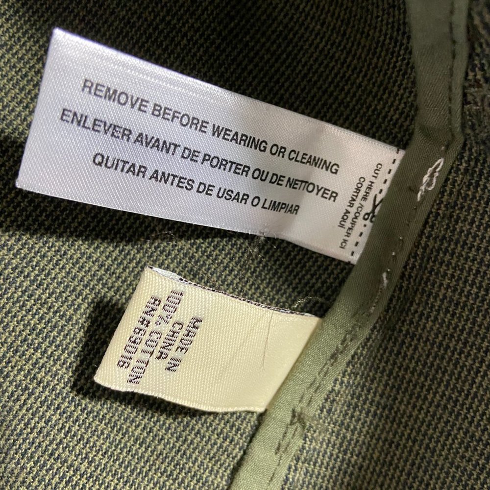 RH Ruff Hewn Blazer Olive Drab Houndstooth Oversized Distressed look - Picture 11 of 11